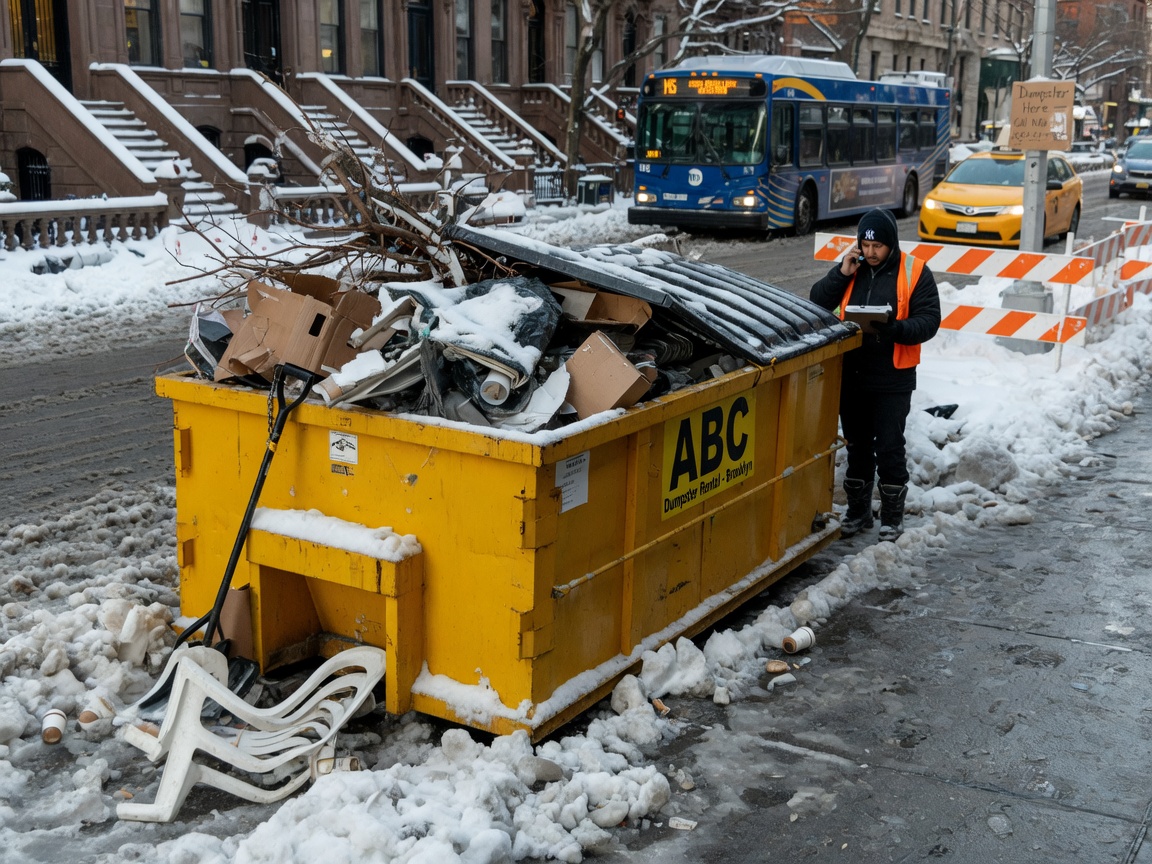 How To Schedule Dumpster Rental After A New York Snowstorm