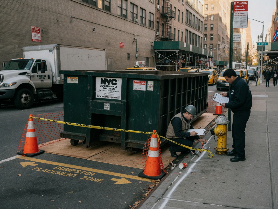 New York City Rules For Placing A Dumpster On The Street Without Fines
